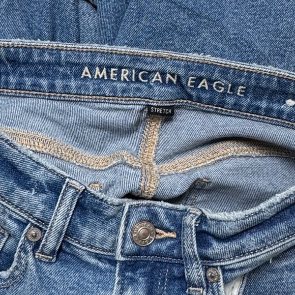 {AE American Eagle} "Mom Straight Jean" Cheeky Tapered Leg Denim Jeans - Picture 6 of 8